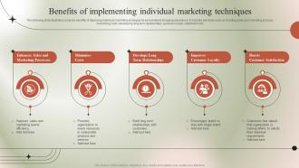 Benefits Of Implementing Individual Marketing Micromarketing Guide To Target MKT SS