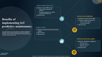 Benefits Of Implementing IoT Predictive IoT Predictive Maintenance Guide IoT SS