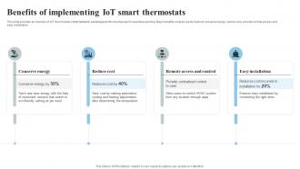 Benefits Of Implementing IoT Smart Thermostats IoT Thermostats To Control HVAC System IoT SS