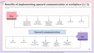 Benefits Of Implementing Upward Comprehensive Communication Plan