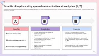 Benefits Of Implementing Upward Comprehensive Communication Plan Downloadable Images