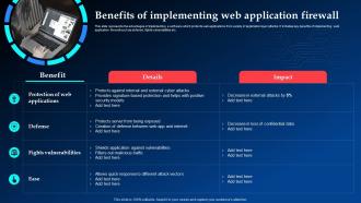 Benefits Of Implementing Web Application Firewall Implementing Cyber Security Ppt Structure