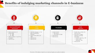 Benefits Of Indulging Marketing Channels In E Business