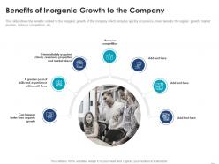 Benefits of inorganic growth to the company consider inorganic growth expand business enterprise