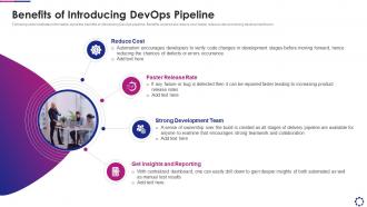 Benefits of introducing devops pipeline within software development process it