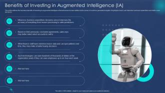Benefits Of Investing In Augmented Intelligence Machine Augmented Intelligence IT