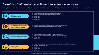 Benefits Of IoT Analytics In Fintech To Enhance Services Comprehensive Guide For Big Data IoT SS