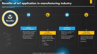 Benefits Of IoT Application In Manufacturing Industry