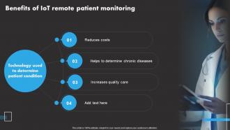 Benefits Of IoT Remote Patient IoT Remote Asset Monitoring And Management IoT SS
