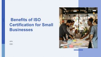 Benefits Of ISO Certification For Small Businesses PPT Structure AT