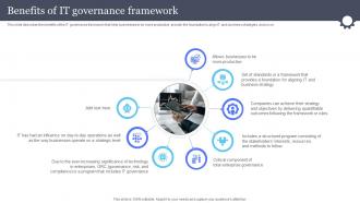 Benefits Of It Governance Framework Information And Communications Governance Ict Governance
