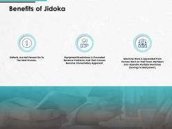 Benefits of jidoka communication gear ppt powerpoint presentation gallery show