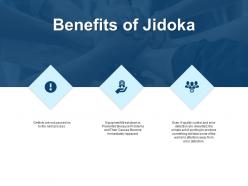 Benefits of jidoka portfolio and gears ppt powerpoint presentation file files