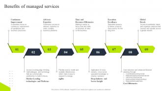 Benefits of managed services tiered pricing model for managed service
