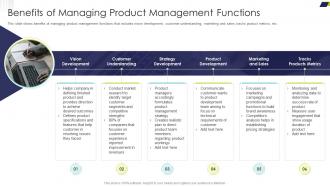 Benefits Of Managing Product Management Functions Delivering Efficiency Innovating