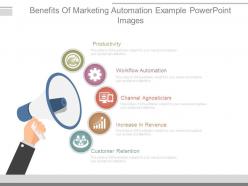Benefits of marketing automation example powerpoint images