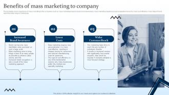 Benefits Of Mass Marketing To Company Targeting Strategies And The Marketing Mix