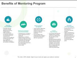 Benefits of mentoring program planning ppt powerpoint presentation lists
