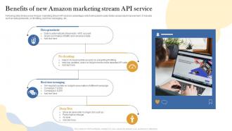 Benefits Of New Amazon Marketing Stream API Service