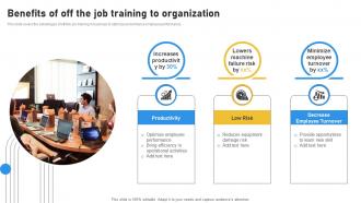 Benefits Of Off The Job Training To Organization
