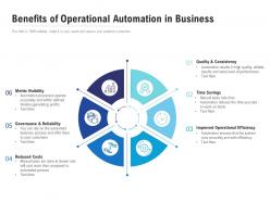 Benefits of operational automation in business