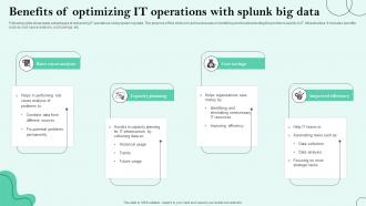 Benefits Of Optimizing It Operations With Splunk Big Data