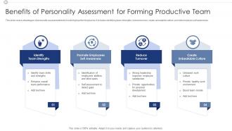 Benefits Of Personality Assessment For Forming Productive Team