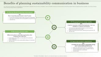 Benefits Of Planning Sustainability Communication In Business