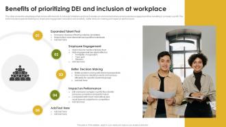 Benefits Of Prioritizing DEI And Inclusion At Workplace