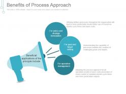 Benefits of process approach powerpoint templates