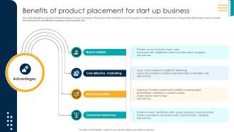 Benefits Of Product Placement For Start Up Business
