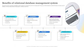 Benefits Of Relational Database Management System