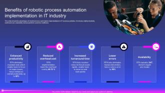 Benefits Of Robotic Process Automation Implementation In It Robotic Process Automation