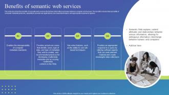 Benefits Of Semantic Web Services Semantic Web Standard Ppt Slides Infographic Template