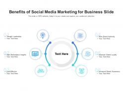 Benefits of social media marketing for business slide