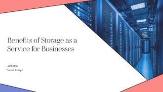 Benefits Of Storage As A Service For Businesses PPT Designs AT