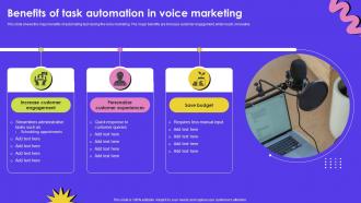 Benefits Of Task Automation In Voice Marketing