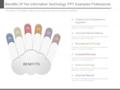 Benefits Of The Information Technology Ppt Examples Professional