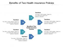 Benefits of two health insurance policies ppt powerpoint presentation file graphics tutorials cpb
