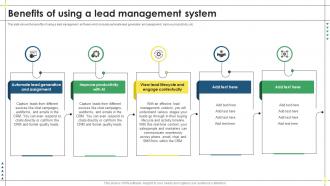 Benefits Of Using A Lead Management System Lead Management Process To Drive More Sales