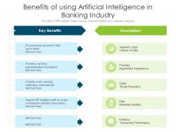 Benefits of using artificial intelligence in banking industry