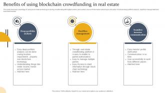 Benefits Of Using Blockchain Crowdfunding In Real Estate