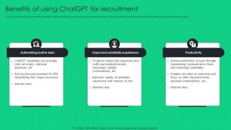 Benefits Of Using ChatGPT For Recruitment Unlocking Potential Of Recruitment ChatGPT SS V