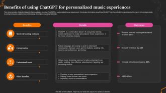 Benefits Of Using Chatgpt Personalized Revolutionize The Music Industry With Chatgpt ChatGPT SS