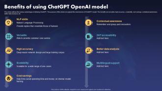 Benefits Of Using ChatGPT V2 Openai Model Ppt Ideas Inspiration