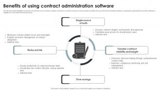 Benefits Of Using Contract Administration Software