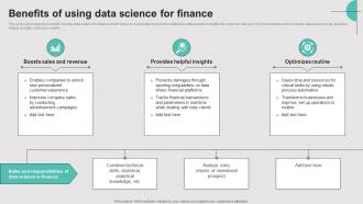 Benefits Of Using Data Science For Finance