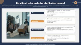 Benefits Of Using Exclusive Distribution Channel
