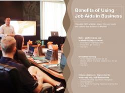 Benefits of using job aids in business