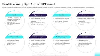 Benefits Of Using OpenAI ChatGPT Model Comprehensive Guide For AI Based AI SS V